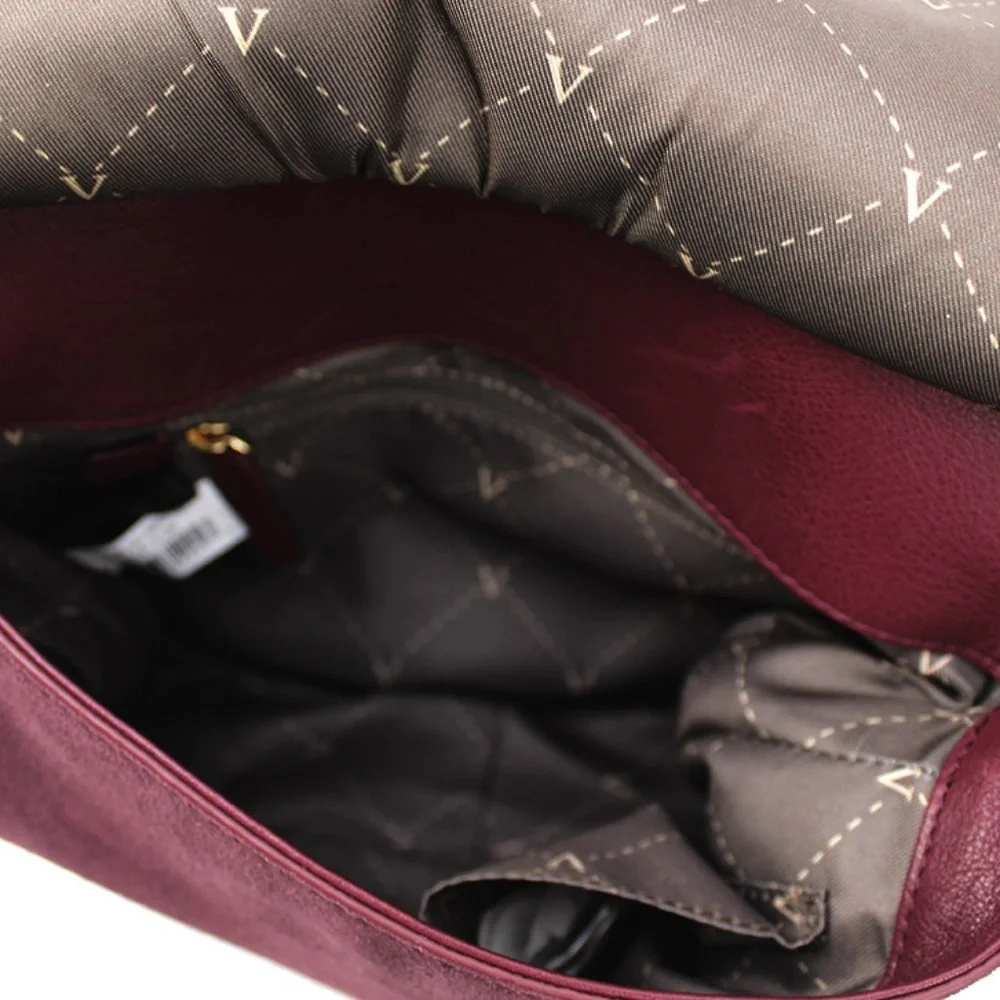Vince Camuto Plum Tassle Flap Aiko Crossbody‎ Suede 5211